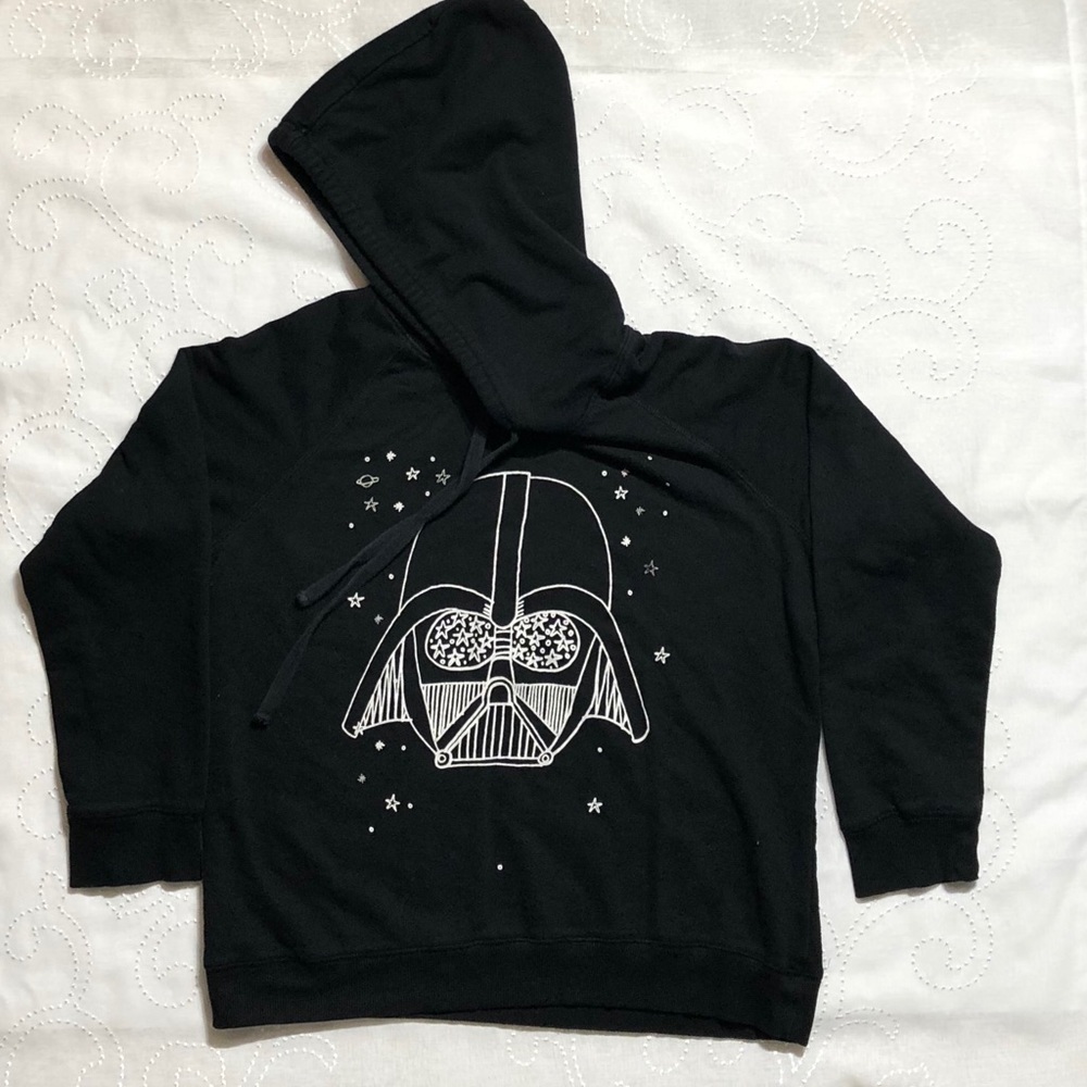 Star Wars Darth Vader Black Hoodie Size Large - Picture 1 of 5